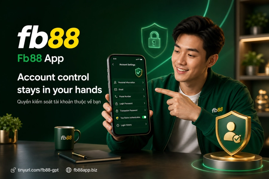 Fb88 account information editing rights password security responsibility